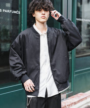 オーバーサイズ TRストレッチMA-1/ジップアップショートブルゾン 14119