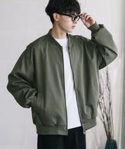 オーバーサイズ TRストレッチMA-1/ジップアップショートブルゾン 14119