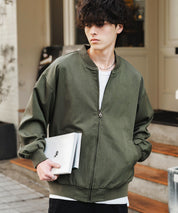 オーバーサイズ TRストレッチMA-1/ジップアップショートブルゾン 14119