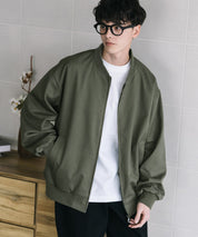 オーバーサイズ TRストレッチMA-1/ジップアップショートブルゾン 14119