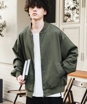 オーバーサイズ TRストレッチMA-1/ジップアップショートブルゾン 14119