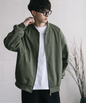 オーバーサイズ TRストレッチMA-1/ジップアップショートブルゾン 14119