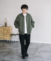 オーバーサイズ TRストレッチMA-1/ジップアップショートブルゾン 14119