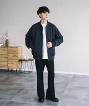 オーバーサイズ TRストレッチMA-1/ジップアップショートブルゾン 14119