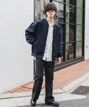 オーバーサイズ TRストレッチMA-1/ジップアップショートブルゾン 14119