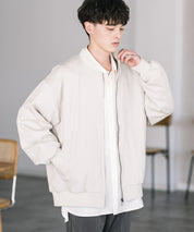 オーバーサイズ TRストレッチMA-1/ジップアップショートブルゾン 14119