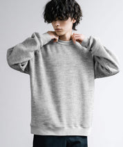 新色追加 Upscape Audience アップスケープオーディエンス 日本製 国産 ウールビックワッフルクルーネックニットソー AUD6570 14125