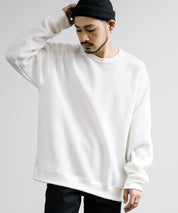 新色追加 Upscape Audience アップスケープオーディエンス 日本製 国産 ウールビックワッフルクルーネックニットソー AUD6570 14125