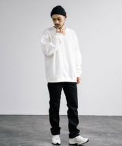 新色追加 Upscape Audience アップスケープオーディエンス 日本製 国産 ウールビックワッフルクルーネックニットソー AUD6570 14125