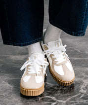 新色追加 U.S. POLO ASSN. ユーエスポロアッスン 厚底ボリュームソールコンビネーションレースアップスニーカー 14137