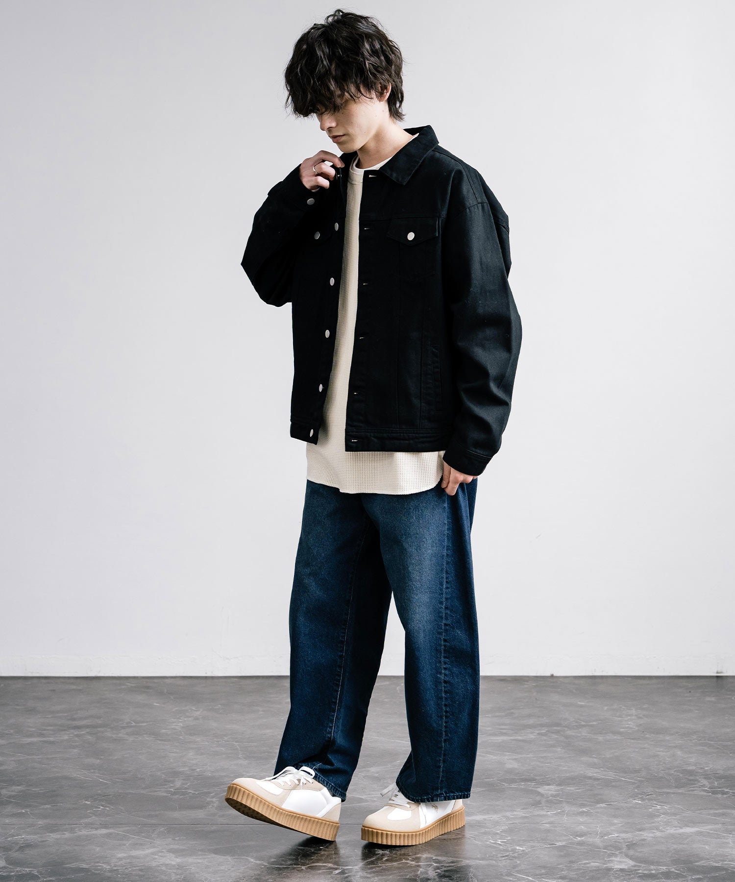 新色追加 U.S. POLO ASSN. ユーエスポロアッスン 厚底ボリュームソールコンビネーションレースアップスニーカー 14137