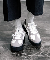 新色追加 U.S. POLO ASSN. ユーエスポロアッスン 厚底ボリュームソールコンビネーションレースアップスニーカー 14137