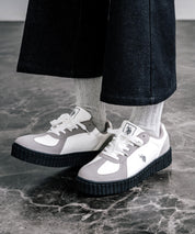 新色追加 U.S. POLO ASSN. ユーエスポロアッスン 厚底ボリュームソールコンビネーションレースアップスニーカー 14137