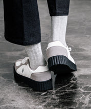 新色追加 U.S. POLO ASSN. ユーエスポロアッスン 厚底ボリュームソールコンビネーションレースアップスニーカー 14137