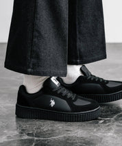 新色追加 U.S. POLO ASSN. ユーエスポロアッスン 厚底ボリュームソールコンビネーションレースアップスニーカー 14137