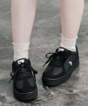 新色追加 U.S. POLO ASSN. ユーエスポロアッスン 厚底ボリュームソールコンビネーションレースアップスニーカー 14137