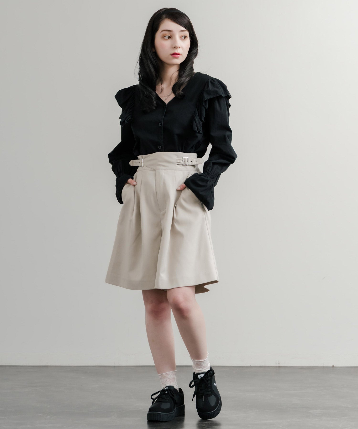 新色追加 U.S. POLO ASSN. ユーエスポロアッスン 厚底ボリュームソールコンビネーションレースアップスニーカー 14137