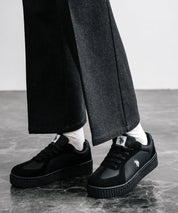 新色追加 U.S. POLO ASSN. ユーエスポロアッスン 厚底ボリュームソールコンビネーションレースアップスニーカー 14137