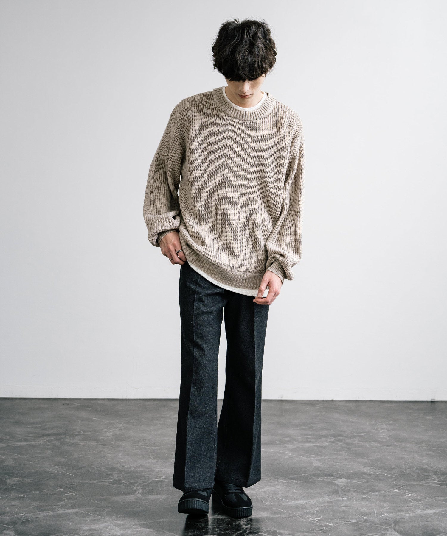 新色追加 U.S. POLO ASSN. ユーエスポロアッスン 厚底ボリュームソールコンビネーションレースアップスニーカー 14137