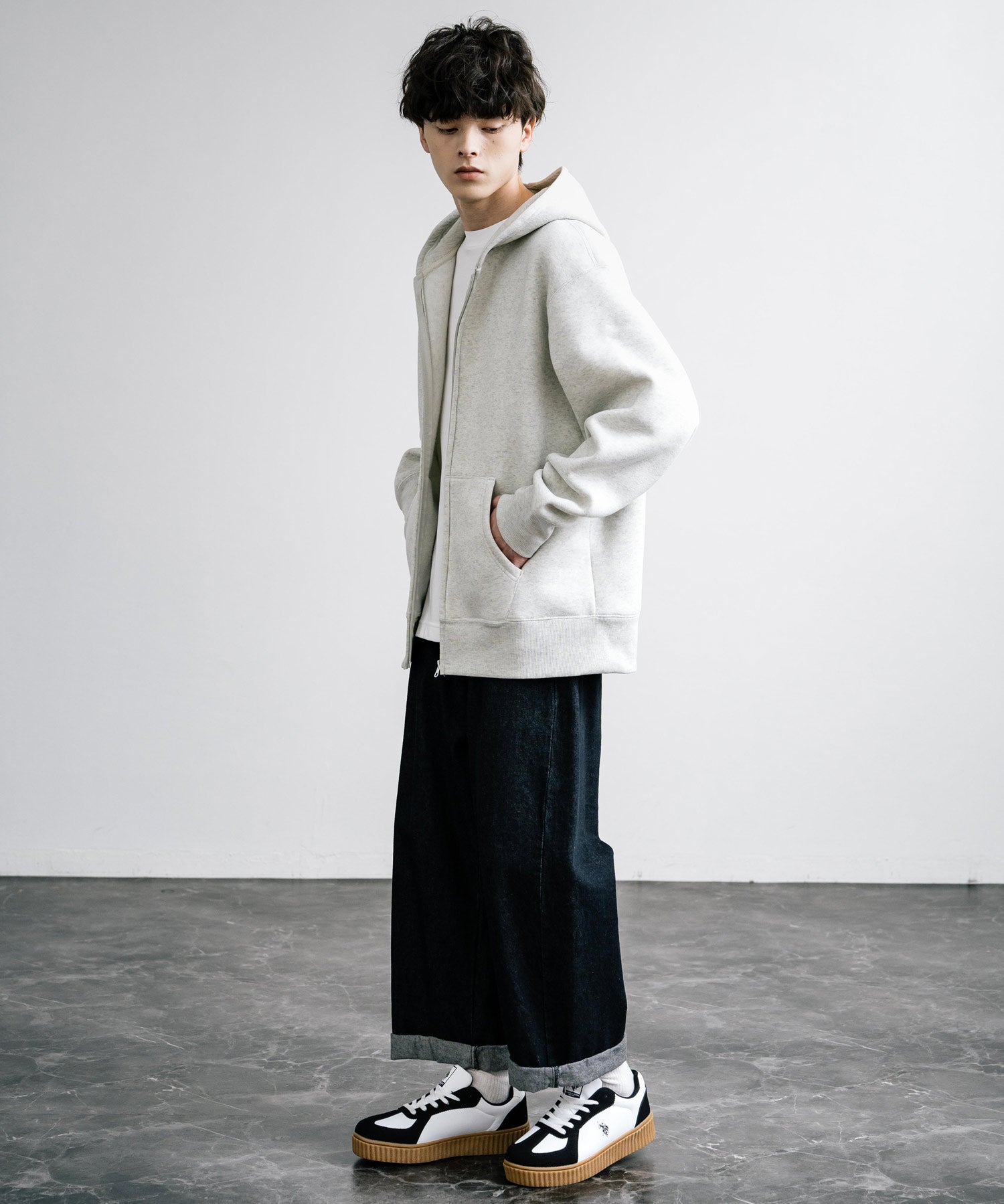 新色追加 U.S. POLO ASSN. ユーエスポロアッスン 厚底ボリュームソールコンビネーションレースアップスニーカー 14137