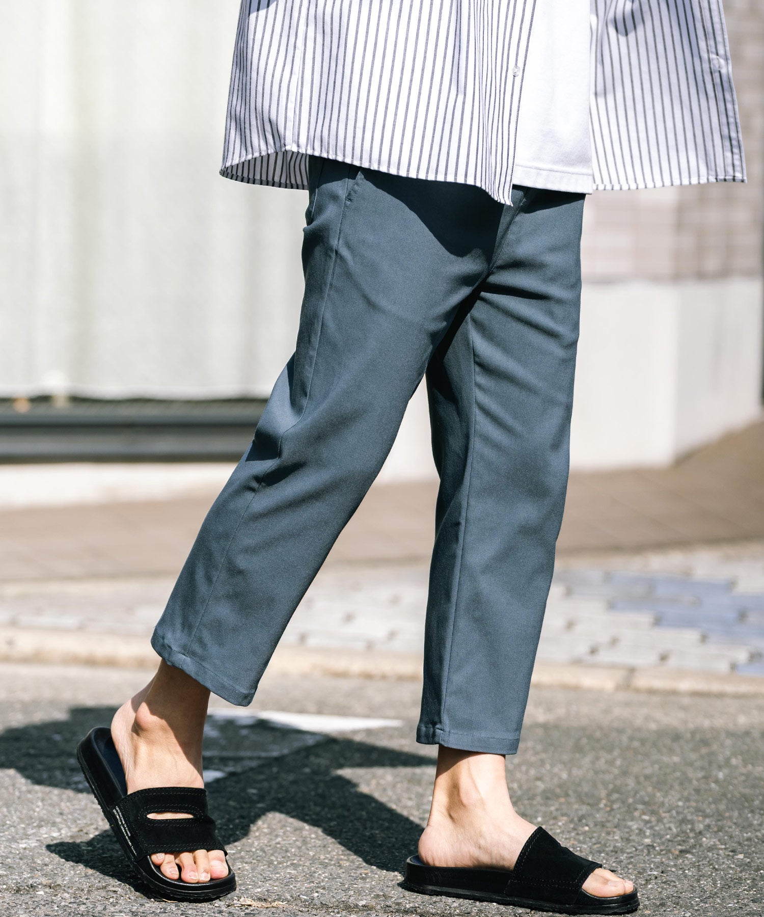 多機能 接触冷感ストレッチUVカットクロップドイージーパンツ 15370