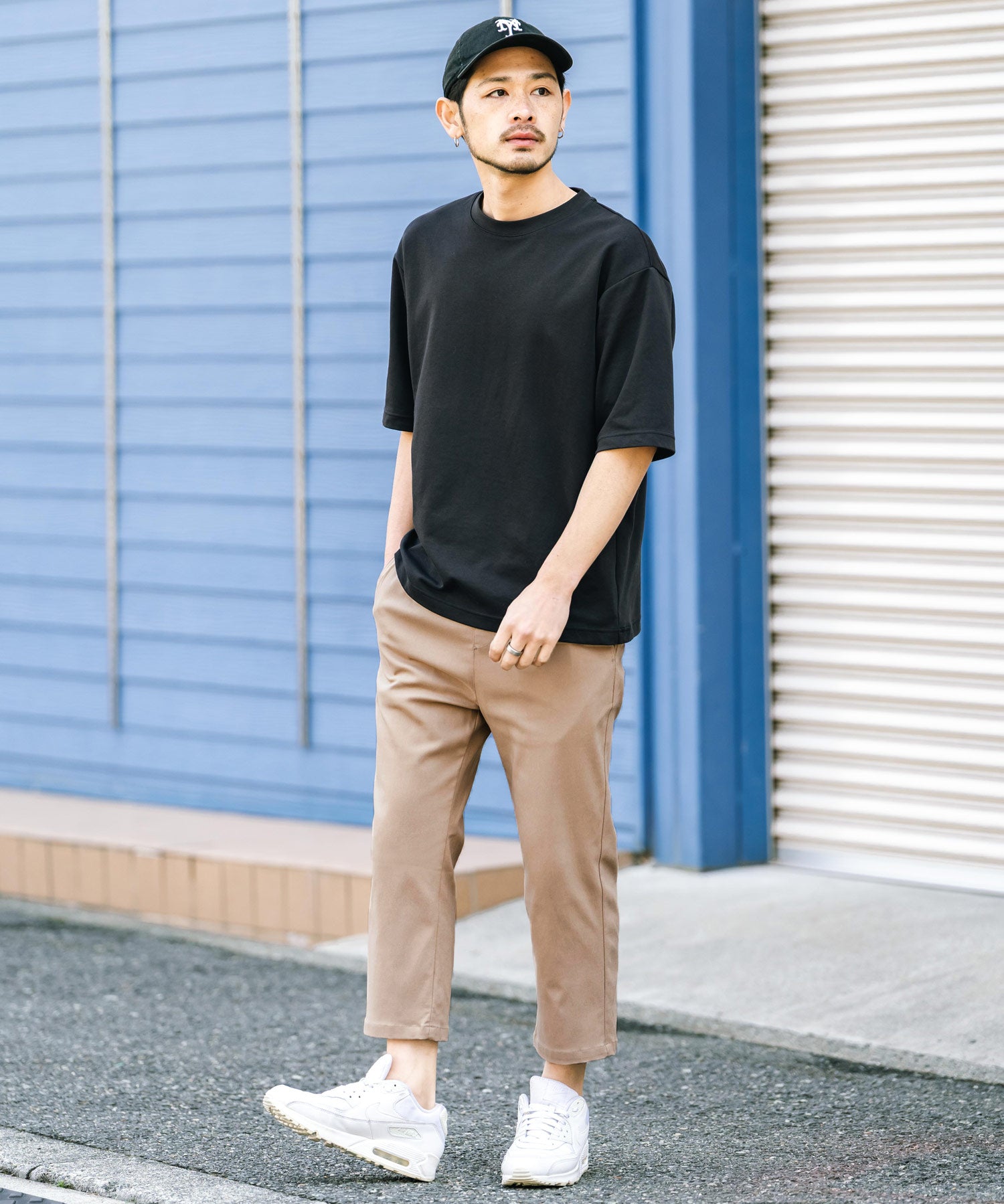 接触冷感 多機能ストレッチクロップドイージーパンツ