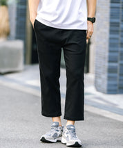 接触冷感 多機能ストレッチクロップドイージーパンツ