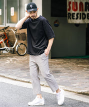 接触冷感 多機能ストレッチクロップドイージーパンツ