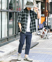 接触冷感 多機能ストレッチクロップドイージーパンツ