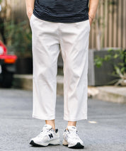 接触冷感 多機能ストレッチクロップドイージーパンツ