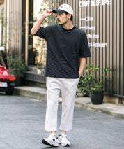 接触冷感 多機能ストレッチクロップドイージーパンツ