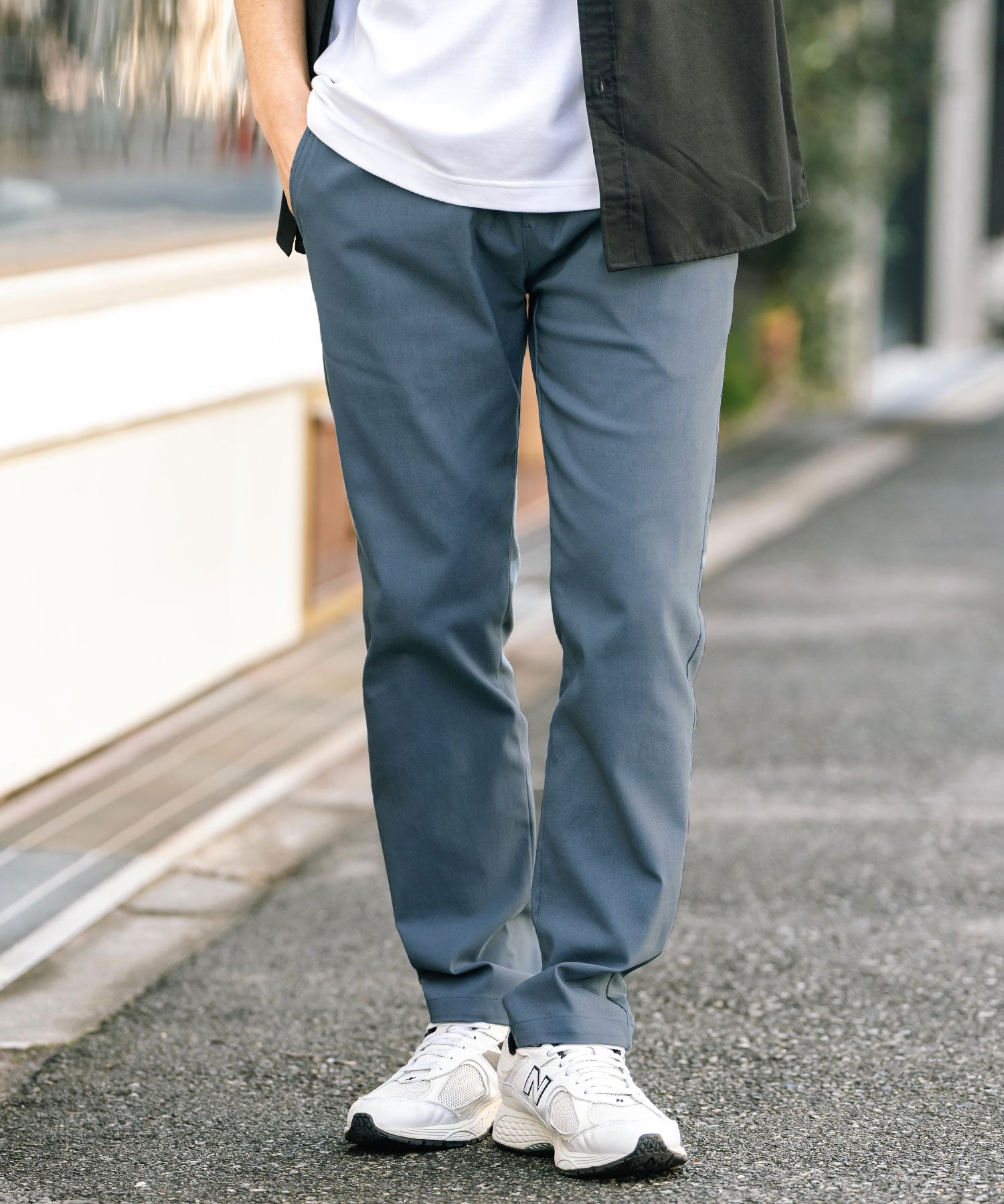 接触冷感 多機能ストレッチイージーテーパードパンツ