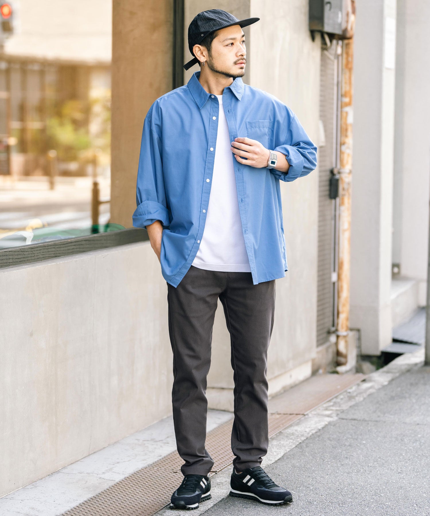 接触冷感 多機能ストレッチイージーテーパードパンツ