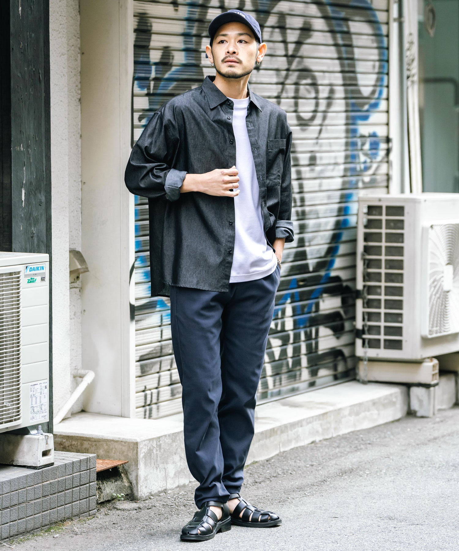 接触冷感 多機能ストレッチイージーテーパードパンツ