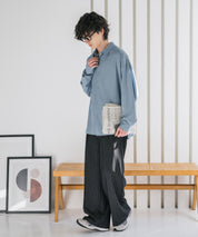 新色追加 接触冷感 オーバーサイズとろみストレッチレギュラーカラー長袖シャツ 14209