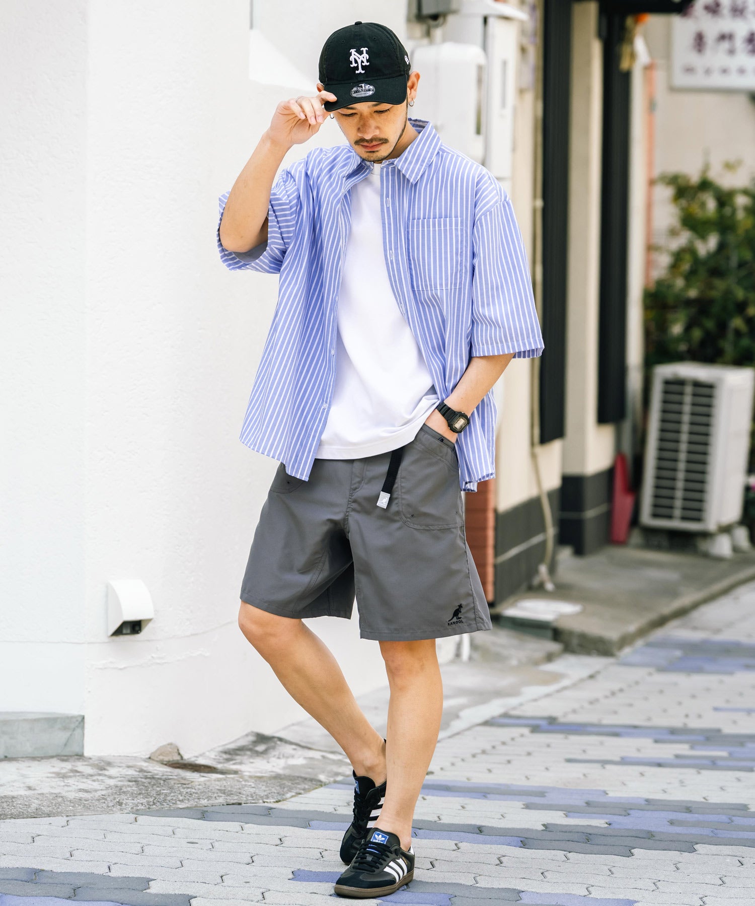 新色追加 KANGOL カンゴール 別注コラボ 接触冷感水陸両用クライミングショートパンツ ボードショーツ ハーフパンツ