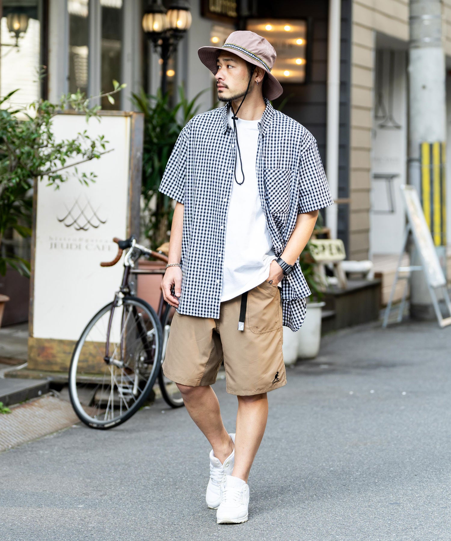 新色追加 KANGOL カンゴール 別注コラボ 接触冷感水陸両用クライミングショートパンツ ボードショーツ ハーフパンツ