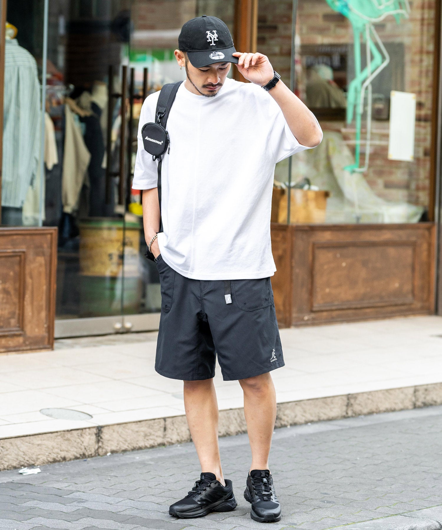 新色追加 KANGOL カンゴール 別注コラボ 接触冷感水陸両用クライミングショートパンツ ボードショーツ ハーフパンツ