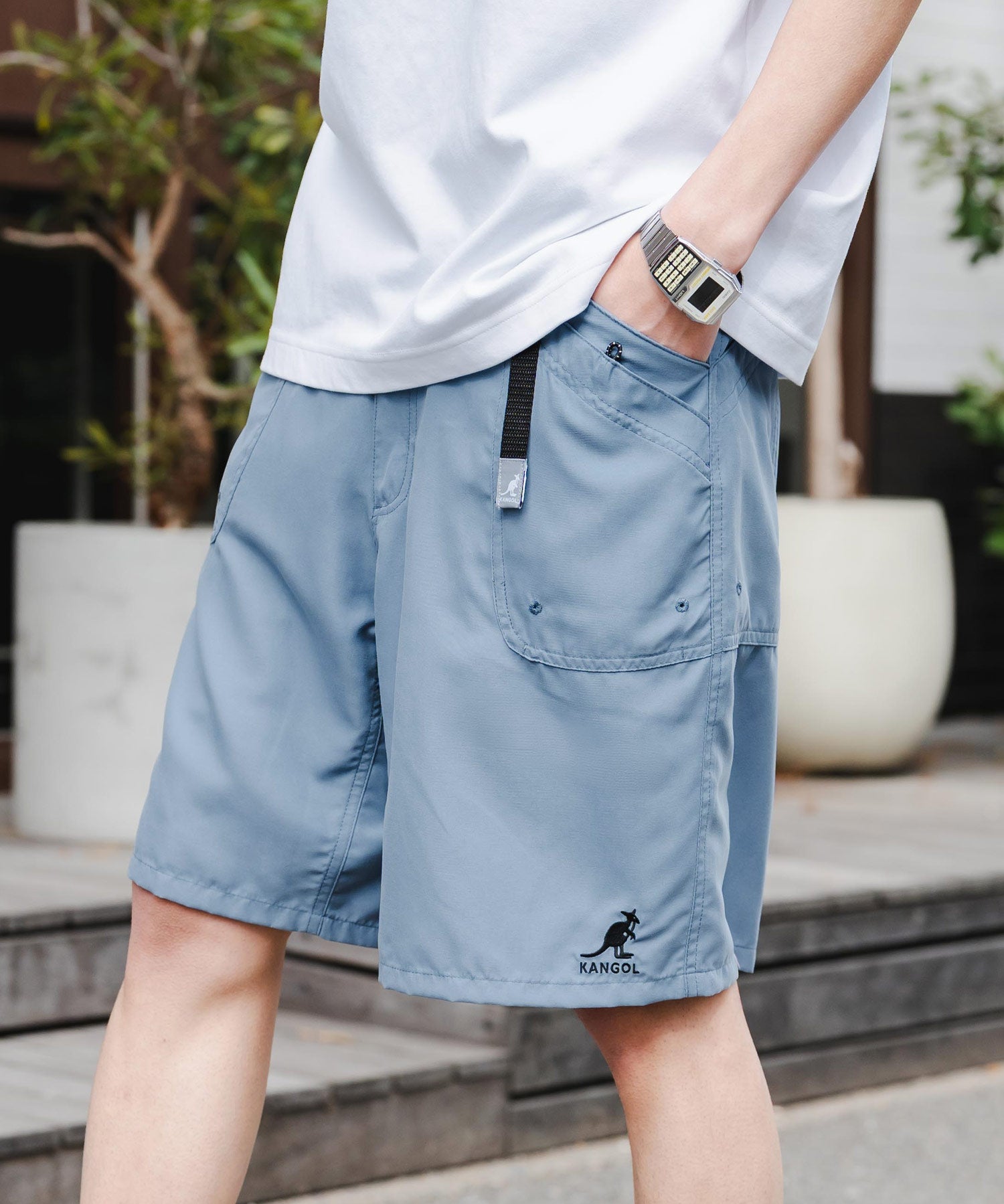 新色追加 KANGOL カンゴール 別注コラボ 接触冷感水陸両用クライミングショートパンツ ボードショーツ ハーフパンツ 14237