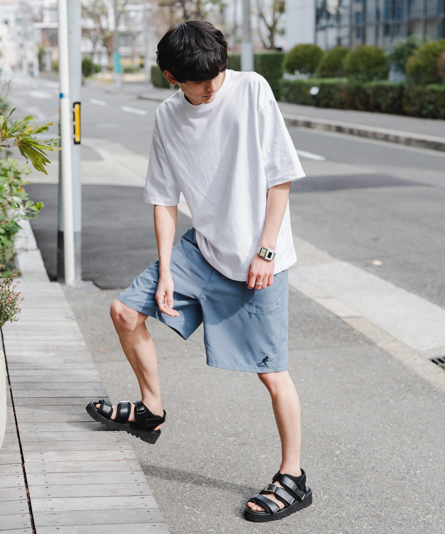 新色追加 KANGOL カンゴール 別注コラボ 接触冷感水陸両用クライミングショートパンツ ボードショーツ ハーフパンツ 14237