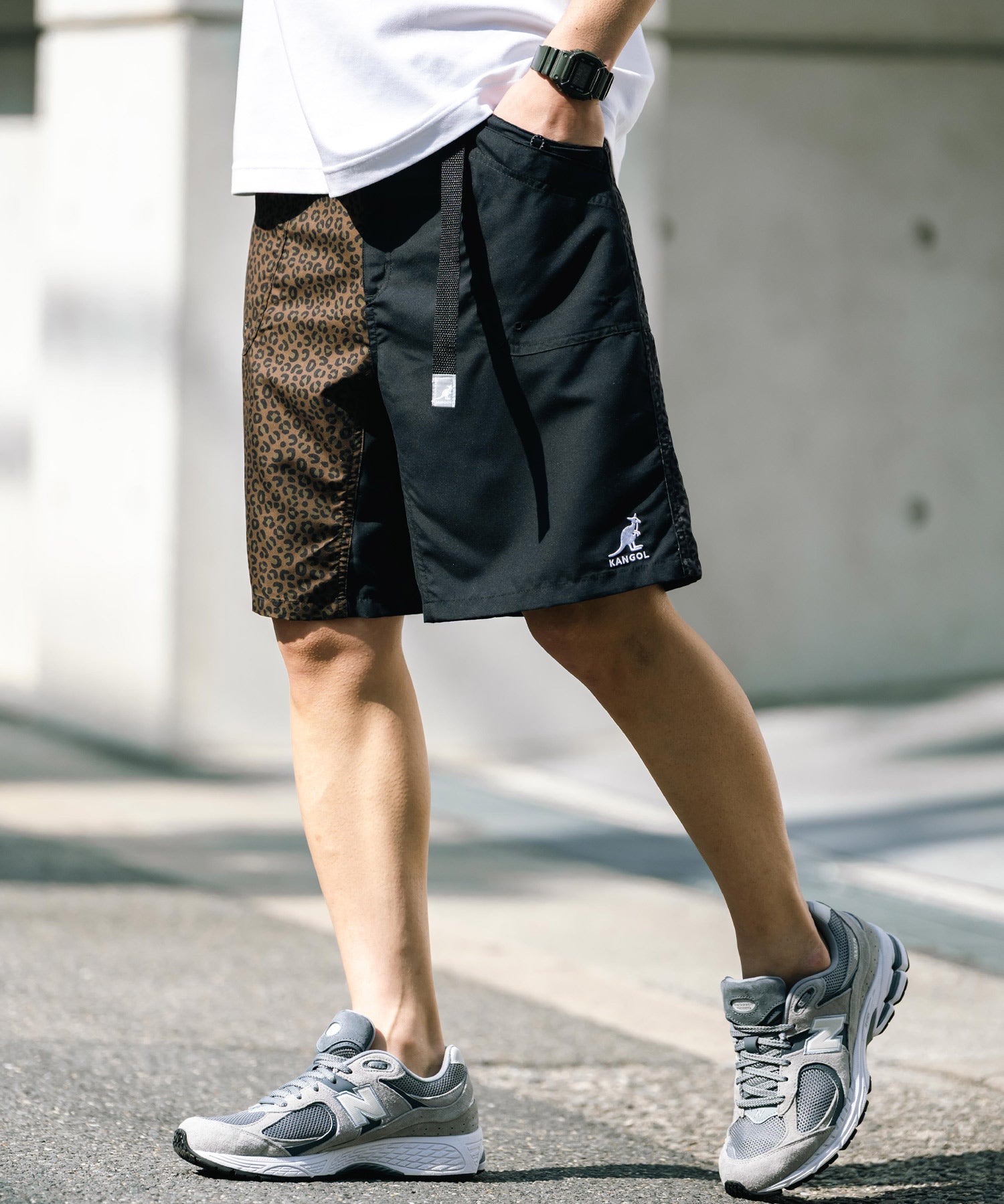 新色追加 KANGOL カンゴール 別注コラボ 接触冷感水陸両用クライミングショートパンツ ボードショーツ ハーフパンツ