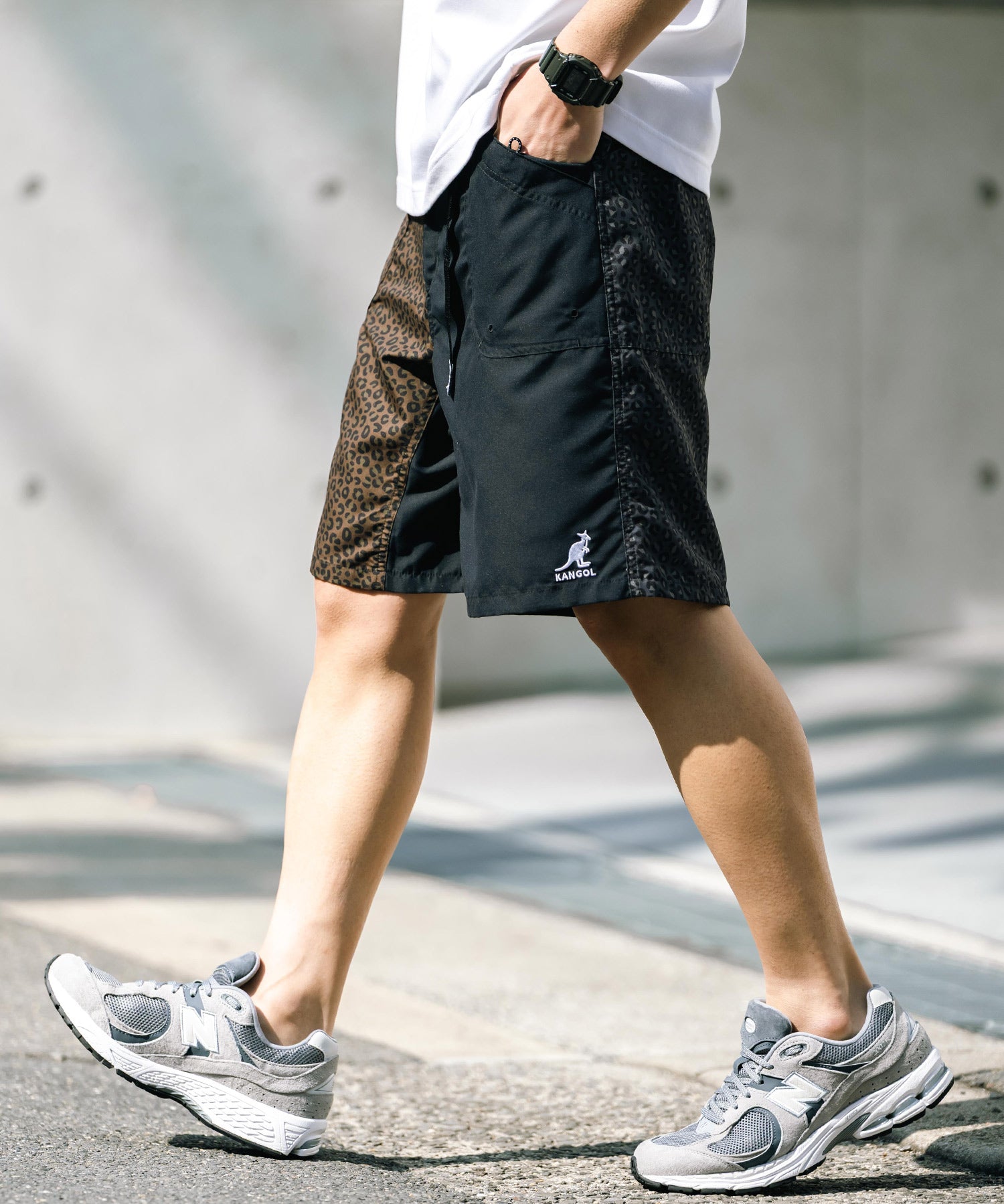 新色追加 KANGOL カンゴール 別注コラボ 接触冷感水陸両用クライミングショートパンツ ボードショーツ ハーフパンツ 14237