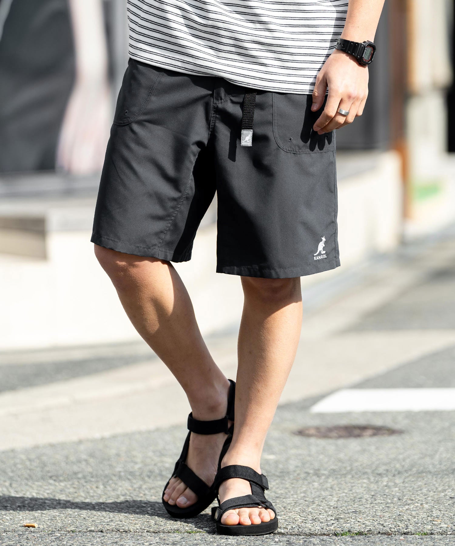 新色追加 KANGOL カンゴール 別注コラボ 接触冷感水陸両用クライミングショートパンツ ボードショーツ ハーフパンツ 14237