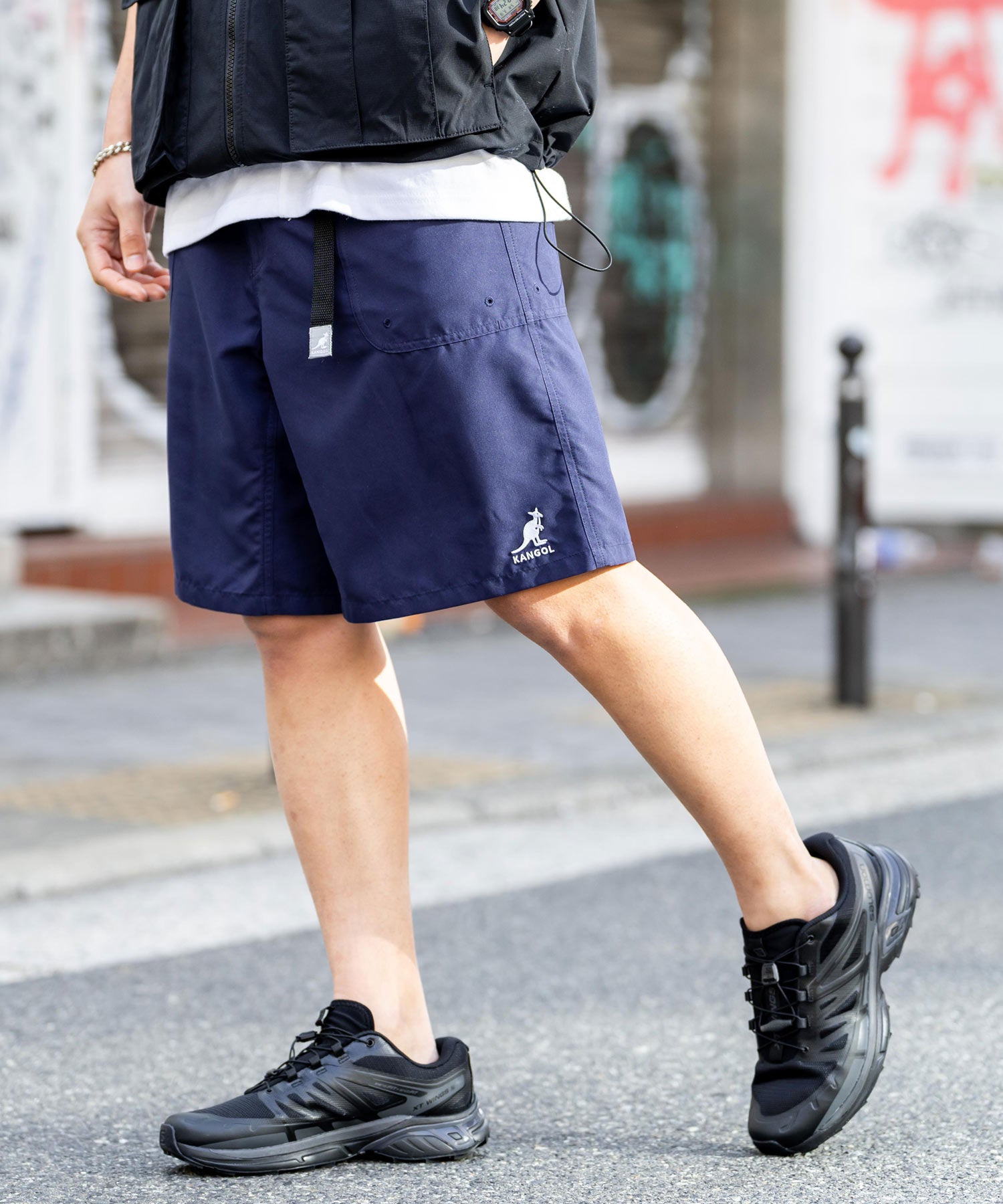 新色追加 KANGOL カンゴール 別注コラボ 接触冷感水陸両用クライミングショートパンツ ボードショーツ ハーフパンツ