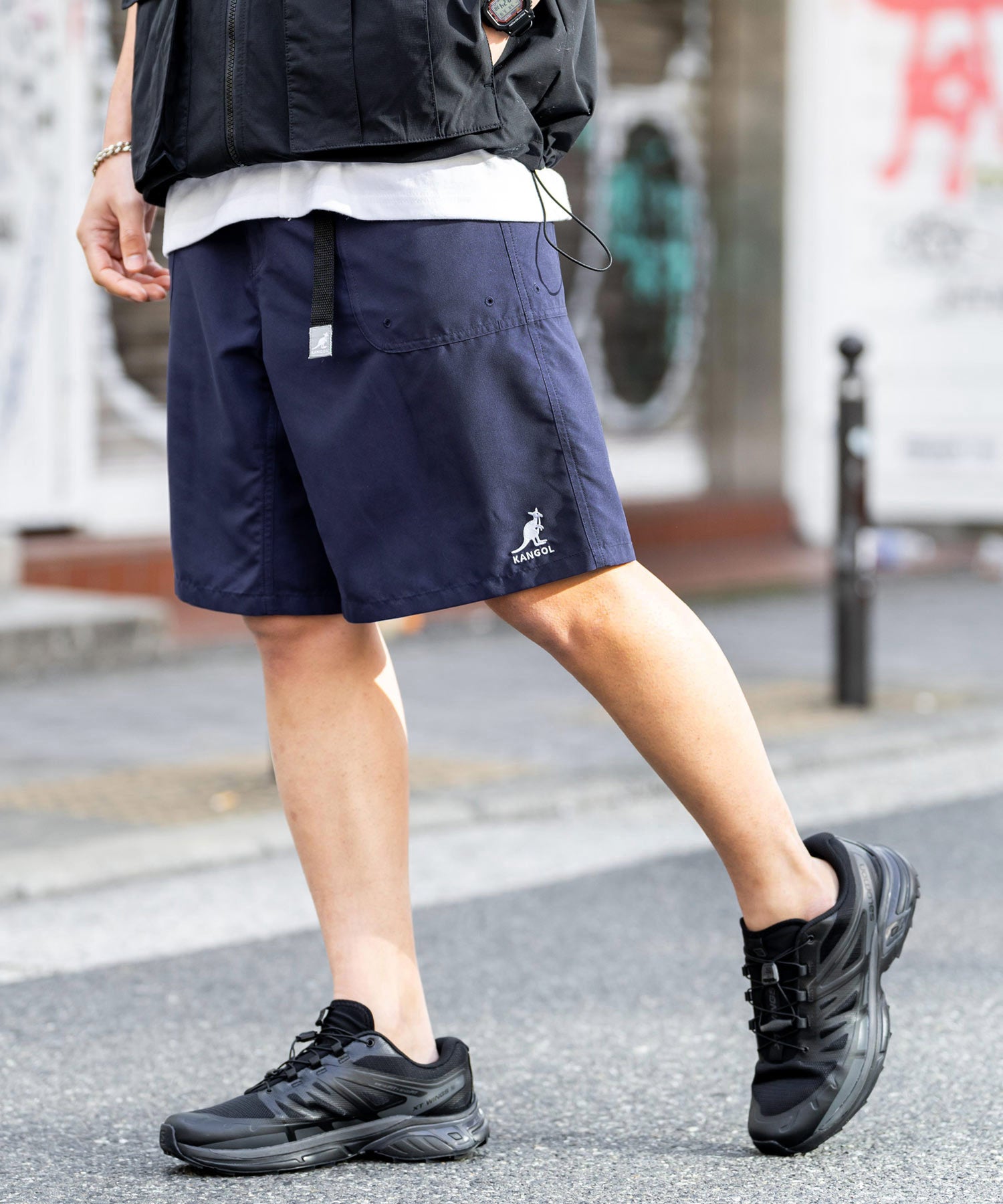 新色追加 KANGOL カンゴール 別注コラボ 接触冷感水陸両用クライミングショートパンツ ボードショーツ ハーフパンツ 14237