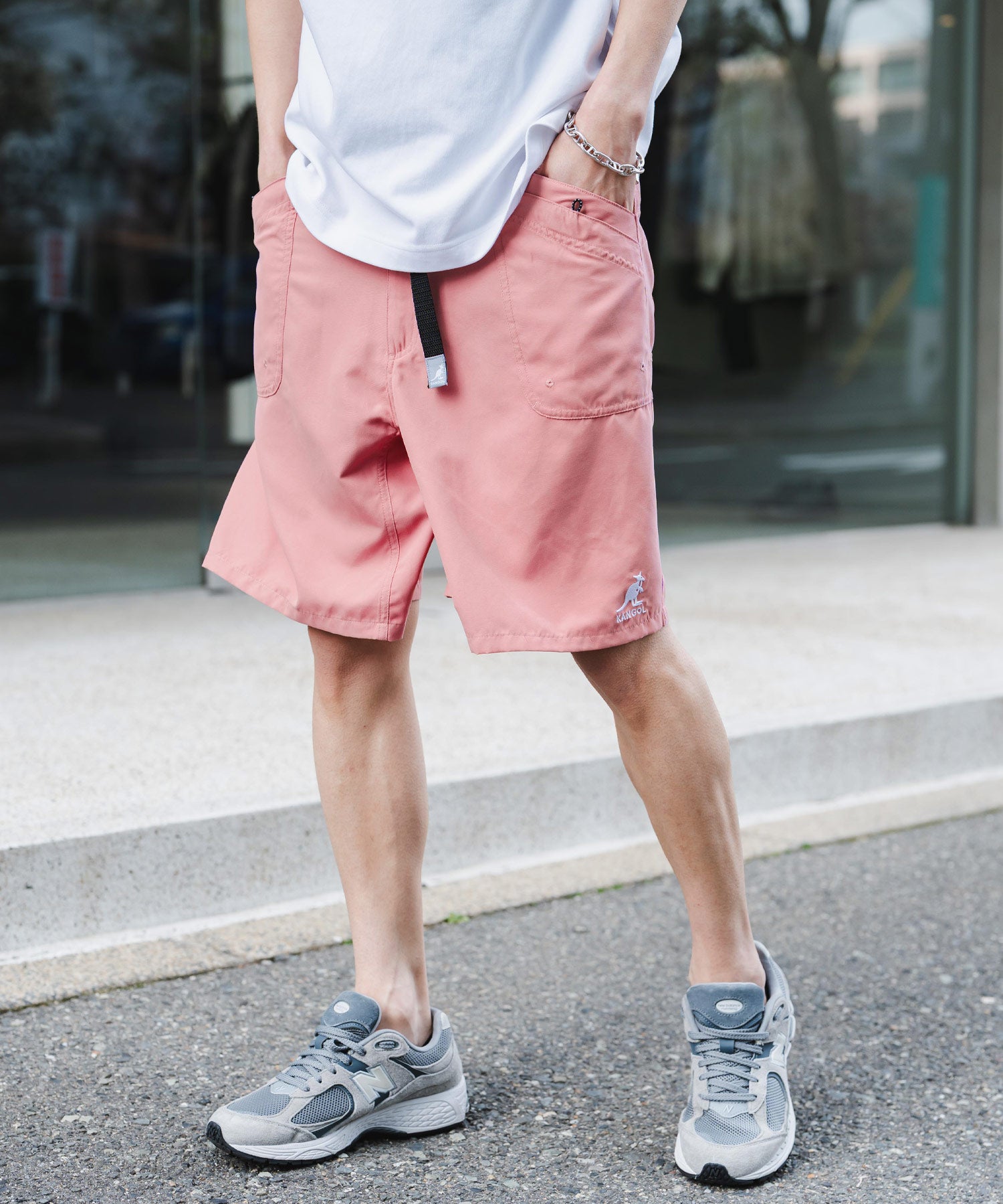 新色追加 KANGOL カンゴール 別注コラボ 接触冷感水陸両用クライミングショートパンツ ボードショーツ ハーフパンツ 14237