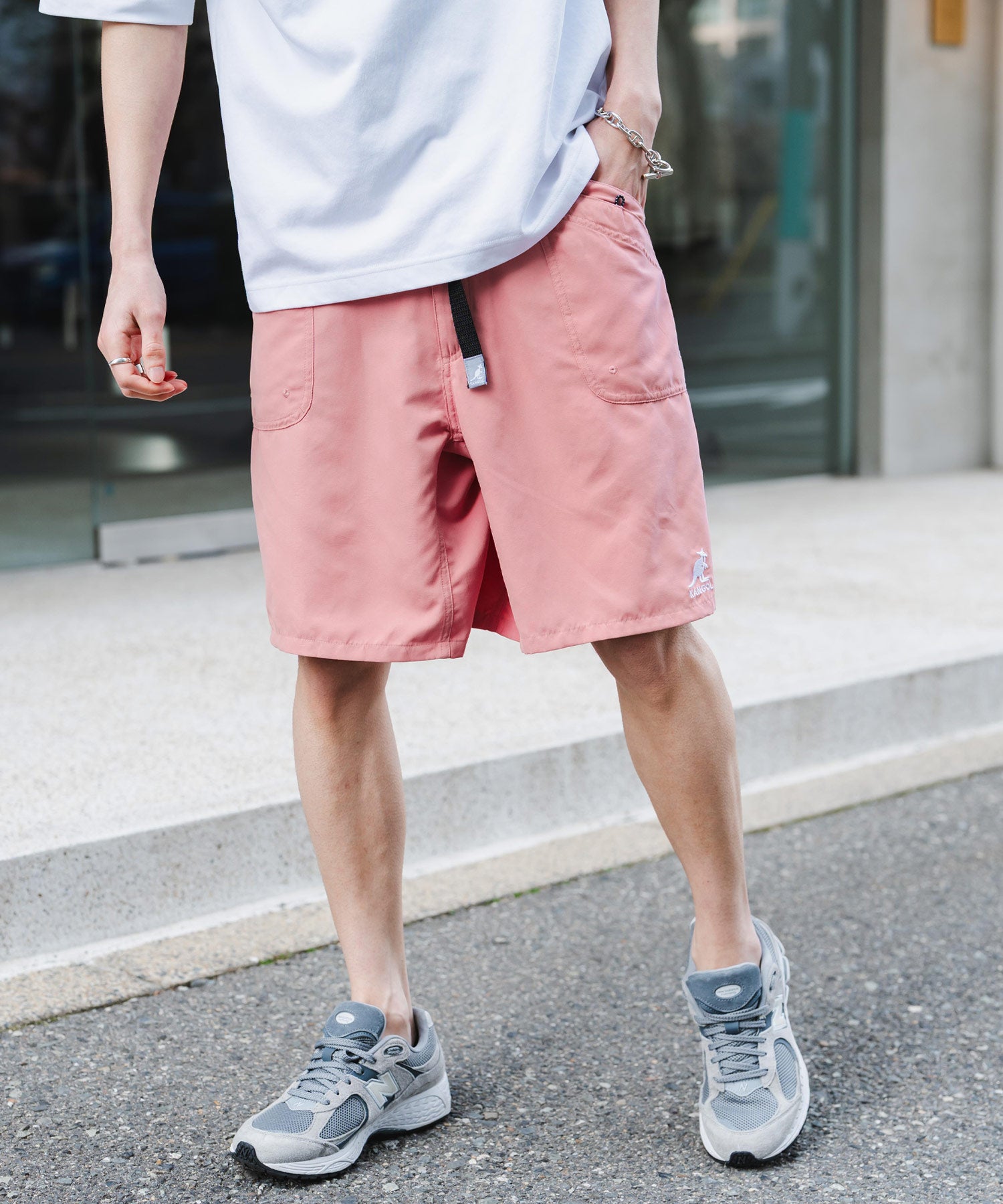 新色追加 KANGOL カンゴール 別注コラボ 接触冷感水陸両用クライミングショートパンツ ボードショーツ ハーフパンツ 14237