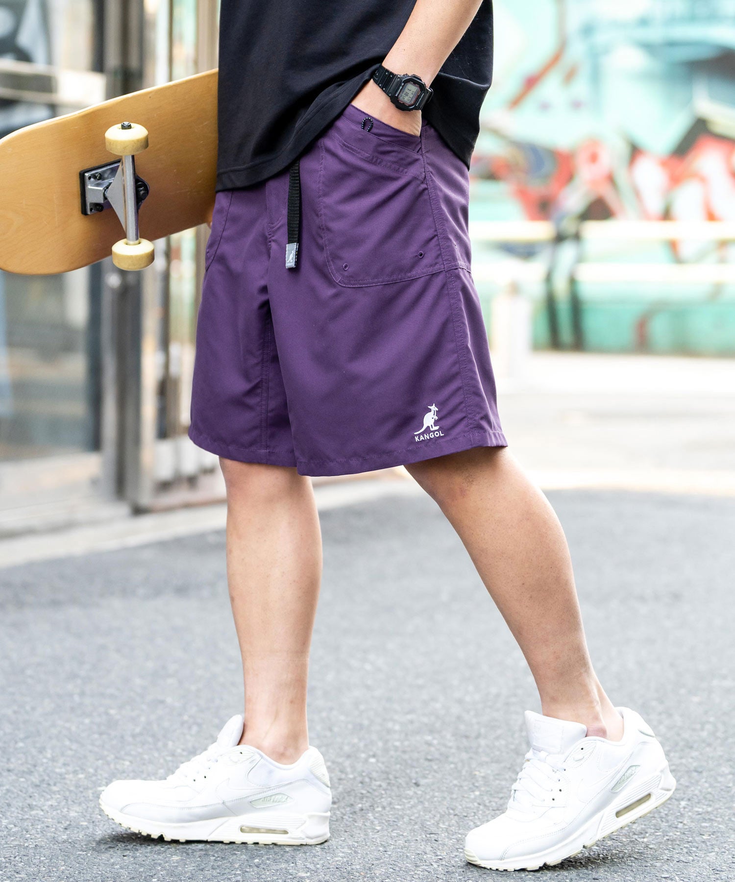 新色追加 KANGOL カンゴール 別注コラボ 接触冷感水陸両用クライミングショートパンツ ボードショーツ ハーフパンツ 14237