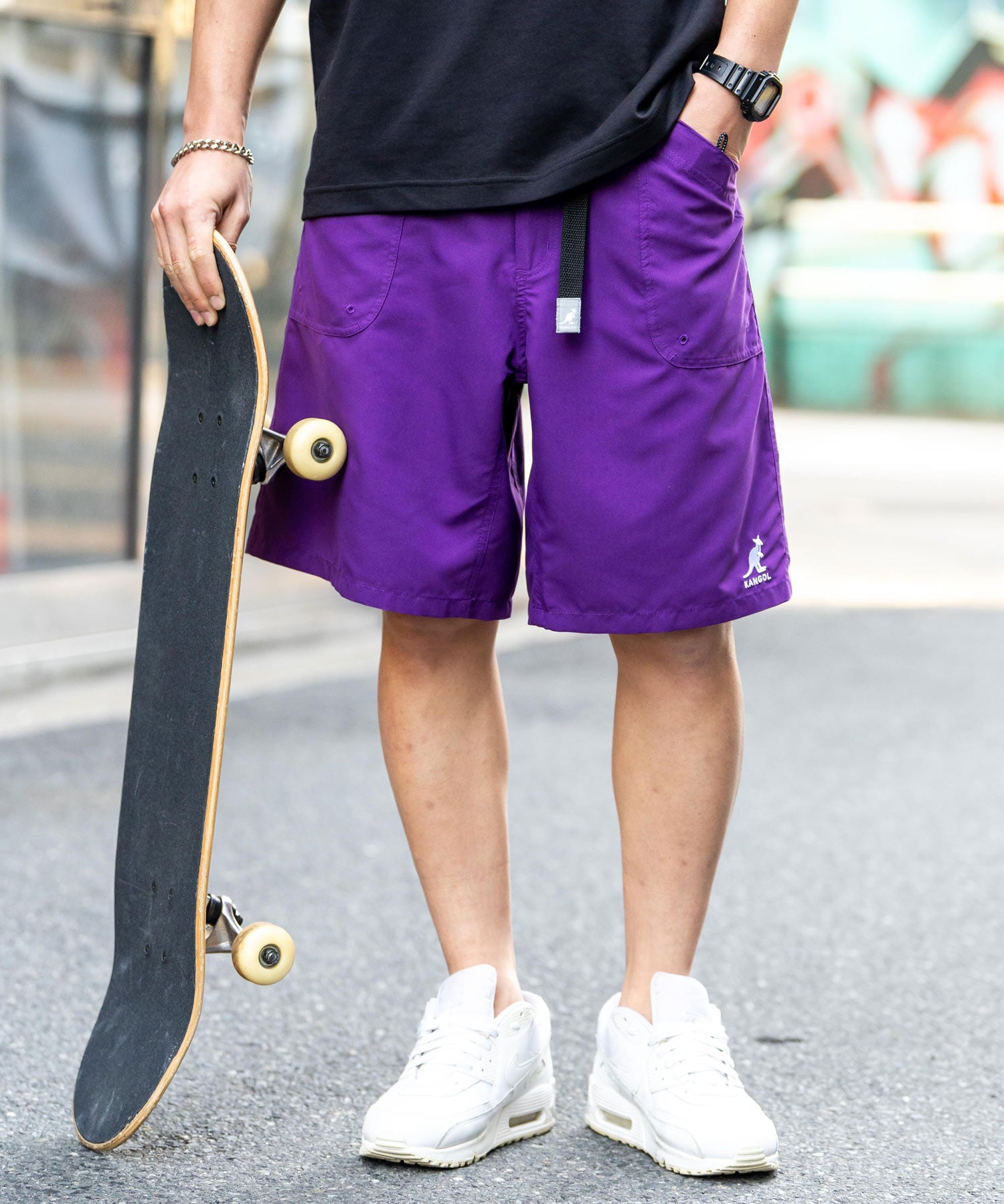 新色追加 KANGOL カンゴール 別注コラボ 接触冷感水陸両用クライミングショートパンツ ボードショーツ ハーフパンツ