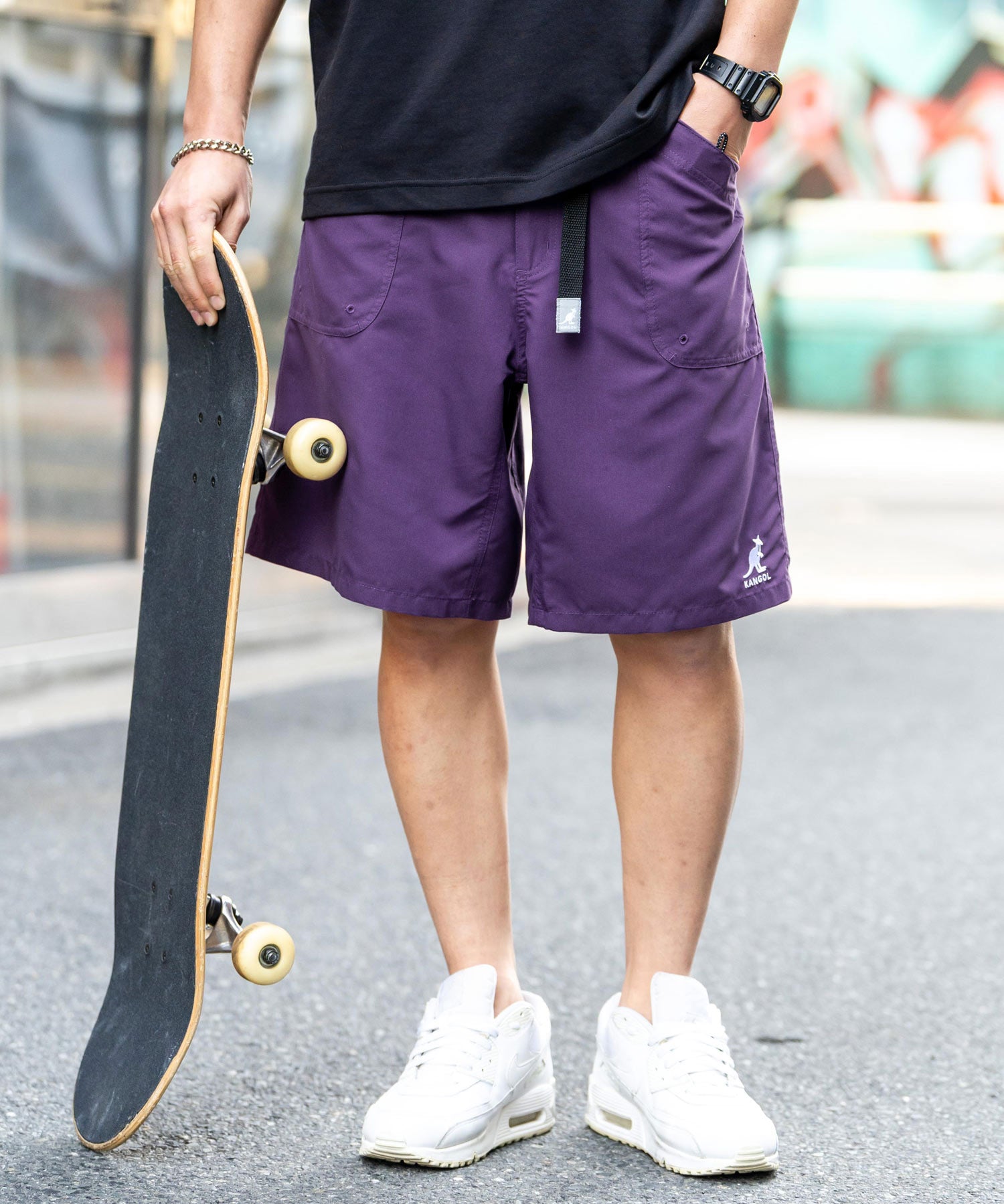 新色追加 KANGOL カンゴール 別注コラボ 接触冷感水陸両用クライミングショートパンツ ボードショーツ ハーフパンツ 14237